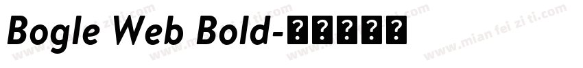Bogle Web Bold字体转换